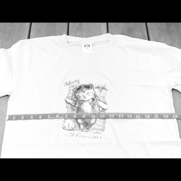 ❤️🌺Hawaii Kitty Tee & vintage bear - Picture 4 of 12